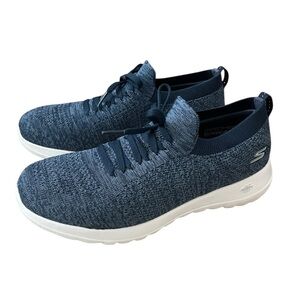 SKECHERS Go Walk Joy Abbie Size 8 Navy Blue Knit Upper Comfort Walking Shoe